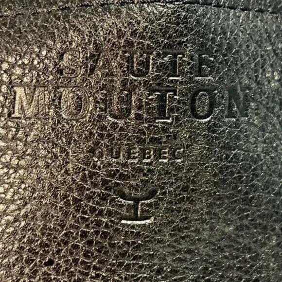 Sauté Mouton Luxury Black Leather Beatrice Boots Made in Canada Size 9.5 - Picture 8 of 16